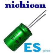 2.2uF 50V Nichicon Muse ES bi-polar (BP) electrolytic capacitor